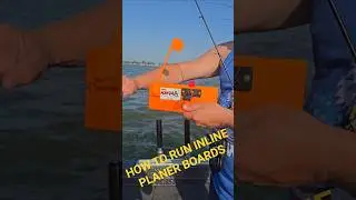 How to video of running inline planer boards with the 9.5 inch Ninja Board.  #howto #fishingtips