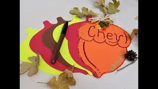 Thanksgiving Acorns ~ Name Places, Garland or Napkin Holders ~ Featuring Miriam Joy