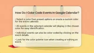 How Do I Color Code Events In Google Calendar? - High School Toolkit