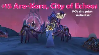 Mythic+ 15 Ara-Kara, City of Echoer | Disc Priest Voidweaver POV gameplay | Timed +1