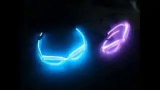 EL Wire Flashing Blinking lighting glasses Glow el Sunglasses for chirstmas,brillante gafas de sol