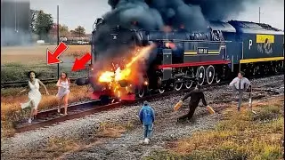 46 CRAZY Train Crashes: Instant Karma Strikes Idiots in Cars - You Won't Believe It If Not Filmed