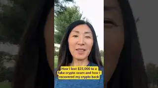 How I lost $25,000 to a crypto scam and how I recovered my crypto back #cryptoscams #shorts #fy