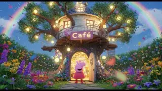 🐷☕ Peppa Pig's Magical Treehouse Cafe Grand Opening! 🍰🌳✨