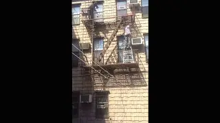 Fire escape paint House Queens