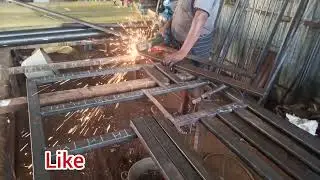 steel gate manufacturing | welding| cutting|assamble|tnj|pkt|saravanan|home🏠