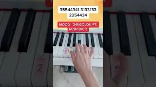 Mood - 24KGoldn ft. IANN Dior (Piano Tutorial) #easypianotutorial #pianobeginner #mood24kgoldn