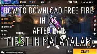 HOW TO DOWNlOAD fREE FIRE IN IOS AFTER BAN//FIRST IN MALAYALAM//BRONIMER