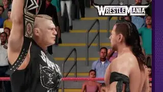 Brock Lesnar vs Shinsuke Nakamura WrestleMania Promo | WWE 2K19 Universe Mode
