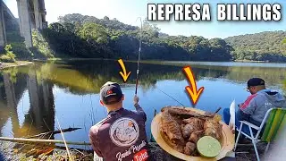 REPRESA BILLINGS, Pescaria Raiz + FRITO na beira da BARRANCA🔥