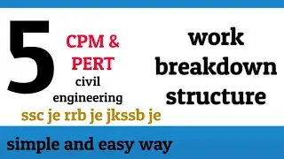 work breakdown structure | civil engineering topics | leactures | easy and simple way