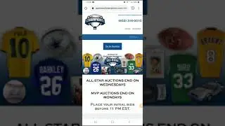 How to navigate AuctionOfChampions.com on your phone