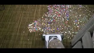 MESS TEST🎁 with Hoover power vac. 🤗 #asmr #vacuumasmr 