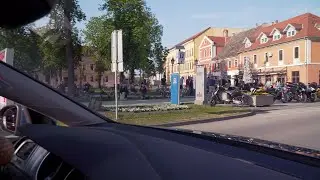 Vinkovci - Driving in my lovely town in Croatia - What a beautiful day
