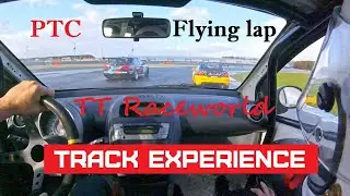 Flying lap in PTC Cup car C1 during passenger ride in Track Experience of ADS TT Raceworld Assen