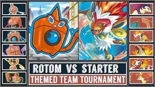 TEAM ROTOM vs FIRE STARTERS | Themed Team Pokémon Tournament [Battle #2]