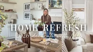HOME REFRESH 2026 || DECORATE WITH ME FOR THE NEW YEAR || REFRESHING OUR SPACE IDEAS