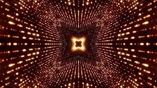golden Particles Tunnel vj Motion Graphics Video Loop