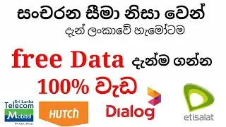 How to get dialog free data & hutch mobitel free data| Sinhala |  {|Royal saite|}