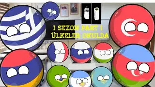 Ülkeler okulda 1 sezon part 1 countryballs #countryballs 