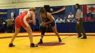 2015 Nordhagen Classic FW75kg Justina Distasio (BMWC) vs Kristy Sargent (Salisbury)