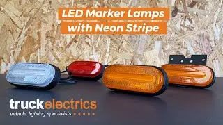 LED Marker Lights for Trucks & Trailers with Neon Style Stripe