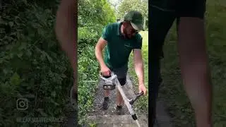 Revealing the path ahead 🍃                             #gardener #gardening #hedge #path #trimmer