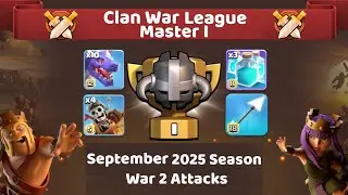[CoC]  CWL 3⭐ Attacks | Hydra Triple Clone | September 2025 Season: Day 2