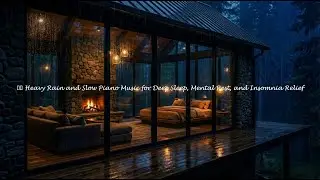 Insomnia Night Fix 😴 Rain Sounds & Piano for Deep Calm Sleep #6mn