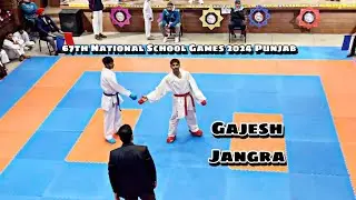 Gajesh Jangra Haryana vs Delhi | 67th National School Games 2024 Punjab #karate #selfrespect