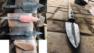 how to make a spear# hunting spear#forging spear#blacksmith #handmake#vairal#youtubevideo