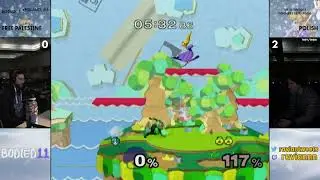 Bodied 11 - Free Palestine (Sheik) vs Polish (Peach) - SSBM - Singles, Div. 1 Top 16 Winners Semis