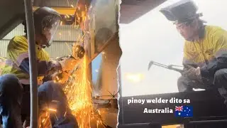 VLOG #31 REPAIR I-BEAM SUPPORT TO  TRUCK TRAILER FLOAT!!!🇵🇭🇦🇺