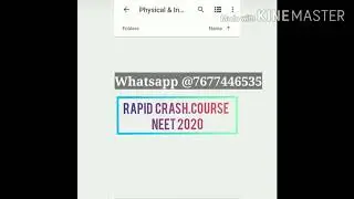 ETOOS RAPID CRASH COURSE FOR NEET NEW