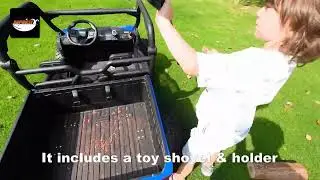 2024 sopbost 24V 10Ah 2-Seater Kids UTV with Electric Dump Bed Introduction (XL)