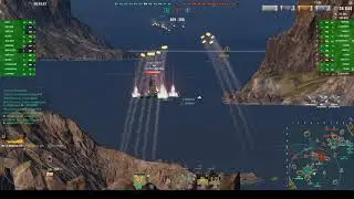WOWS Replay - Worcester - Good Position, Suck at Aiming. :))