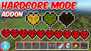 HARDCORE MODE Addon | Bedrock/MCPE/Xbox Minecraft