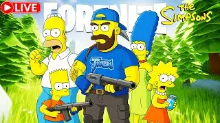 🔴LIVE! NEW SIMPSONS x FORTNITE SEASON🎃#TEAMXGS
