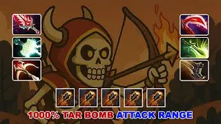 WTF 1000% TAR BOMB ATTACK RANGE !!! For Safelane Clinkz Dota 2