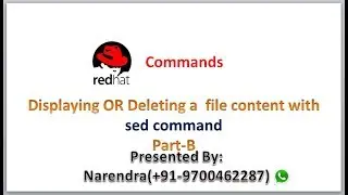 How to display or delete a file content with sed command ? | Part-B