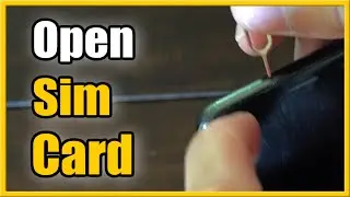 How to Open SIM Card Tray with Ejector Pin tool on Phone (Best Method)