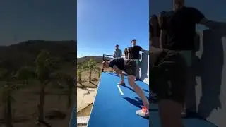 Unexpected landing 😱🔥❣️#breathtakingvideo #shorts @trampwall1