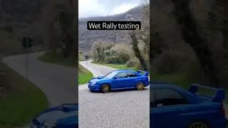 Some awd slippery action 🌧️ #subaruimprezawrxsti #imprezasti #wrxsti #rallytest #rallystage #wrx
