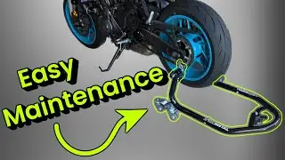 Rolling rear stand - Easy maintenance and bike movement!