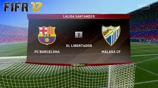 FIFA 17 - FC Barcelona vs. Málaga CF @ El Libertador (Generic Camp Nou)