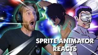 SPRITE ANIMATOR reacts to DEATH BATTLE! | Simon the Digger vs. Kyle Rayner