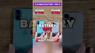 ⚡🔋iPhone 16 Pro Vs iPhone 16 Plus &ndash; Real Battery Test 🎉🔋!!