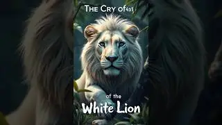 The cry of white lion 🦁 #lionroarsound #cat #cute #lion #petantics #whitelion