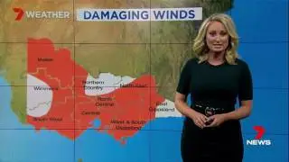 Jane Bunn: Huge wind gusts today, a one in five year event.