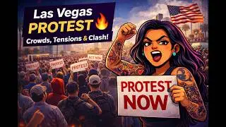 protest on Fremont St., Las Vegas 1/25